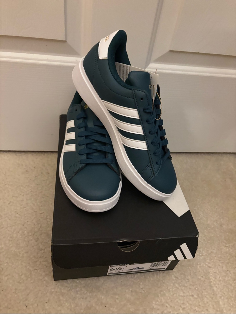adidas Women's Grand Court 2.0 Sneakers - Teal & White IF2840 Size 6.5 New
